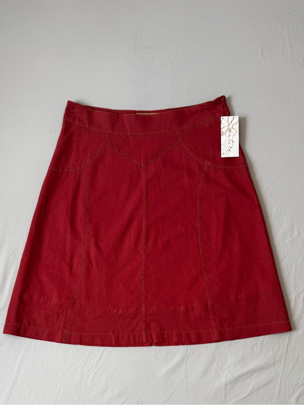 Women’s Aventura Burnt Orange A-Line Skirt Size 8 Lined NWT
